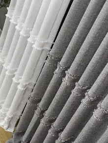 Antrasit Gri Tül Perde