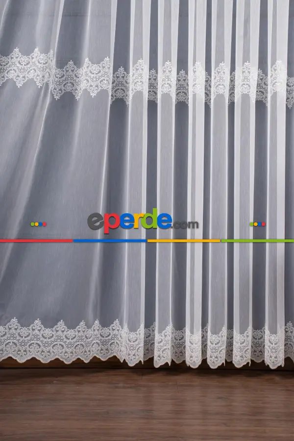 Yatak Odası Tül - Elit Nakış İşlemeli Tül Perde