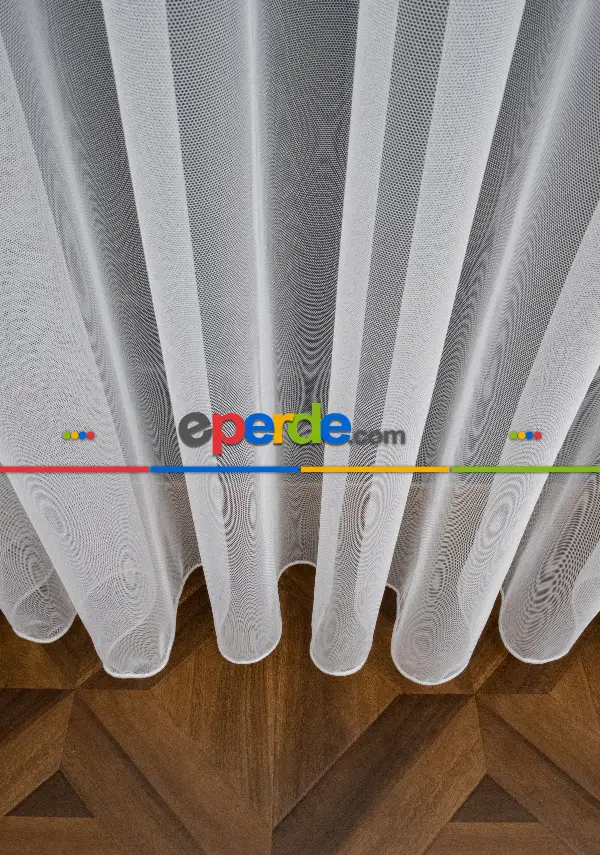 Yatak Odası - Grek Düz Tül Ekru Renk - İtinalı Dikiş Garantisi