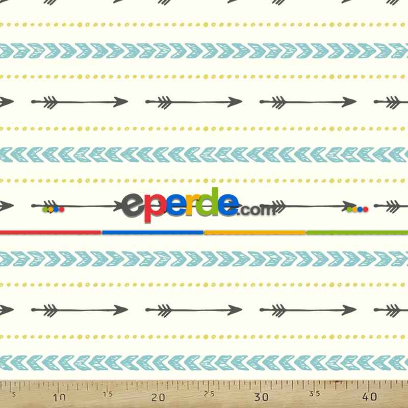 Popart Desenli Fon Perde Evm353-1 Kumaşı Kalındır Duck Bezi Değildir- Siyah-Mavi-Sarı-Beyaz