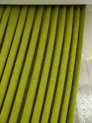 Yağ Yeşili Düz Fon Perde Dökümlü Birinci Kalite 300 Cm Geniş En Daha Hesaplı- Açık Yeşil