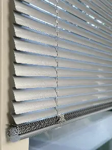Mutfak Metalik Gümüş Alüminyum Jaluzi Perde - 25mm
