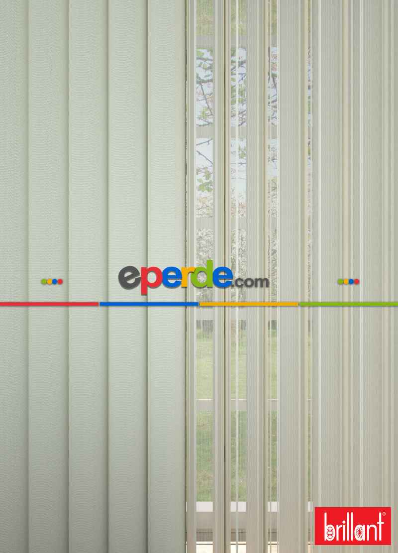 Brillant Akıllı Tül Perde Açık Yeşil Renkli Tül Dikey Zebra Perde Düz 1. Kalite