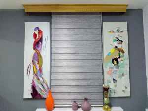 Salon Zebra - Bambu Zebra 2021 Sezonu Gri Kırçıllı A Kalite Bambu Zebra Perde- Gri-Füme-Antrasit