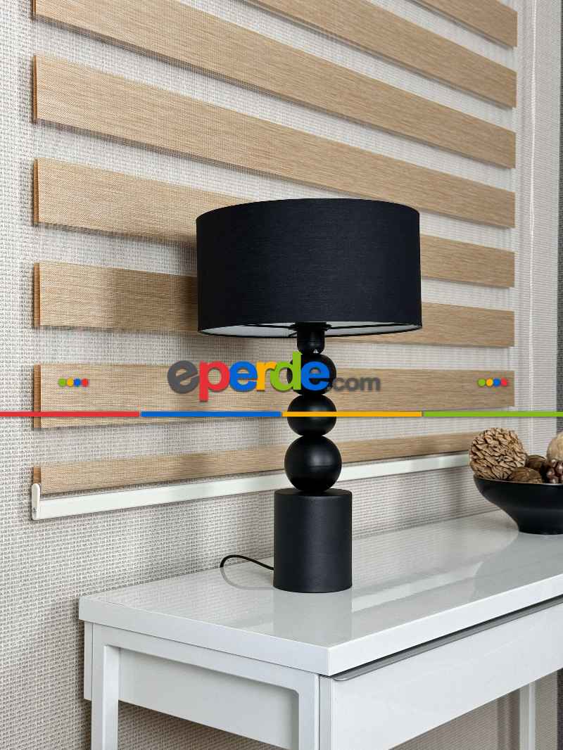 Oturma Odası Kum Beji Bambu Zebra Perde, Standart Metal Kasalı Yüksek Kalite Kornişe Kolay Montaj Seçenekli