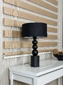 Kum Beji Bambu Zebra Perde, Standart Metal Kasalı Yüksek Kalite Kornişe Kolay Montaj Seçenekli