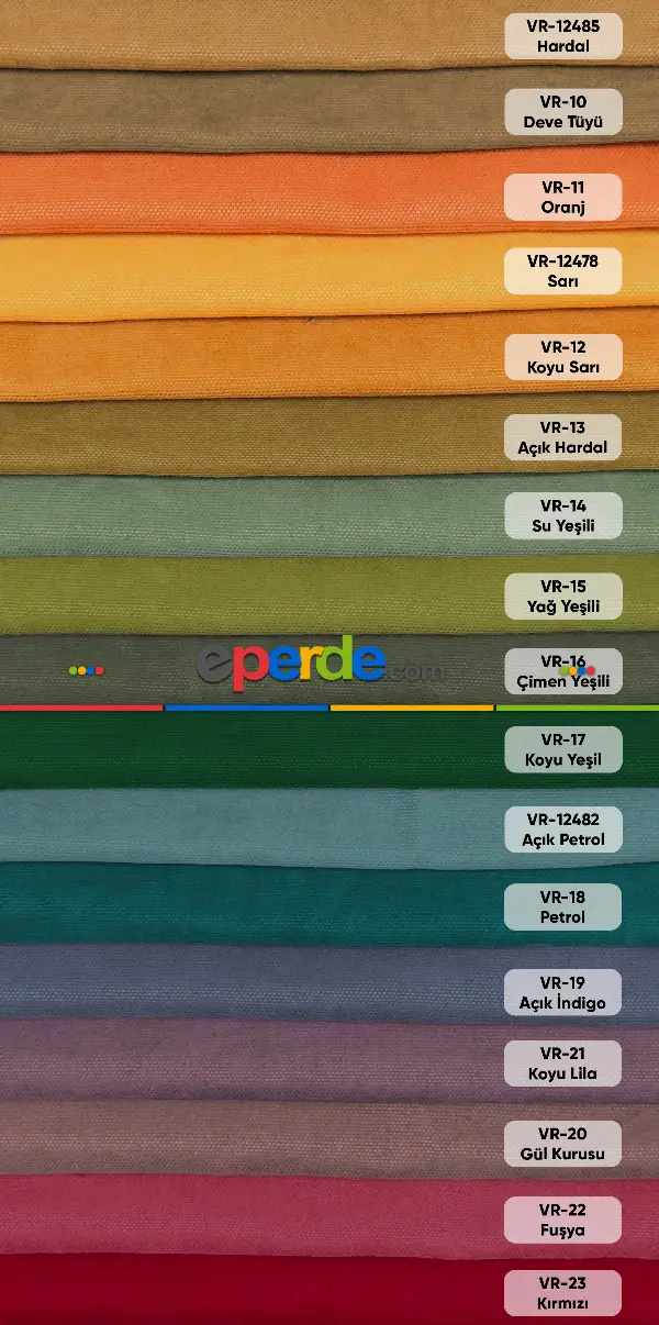 Kız ve Erkek Çocuk Odası Fon Perde - Çocuk Odası Düz Atlantik Fon Perde 22 Farklı Renk Dökümlü ( Özel Ölçü Sipariş )