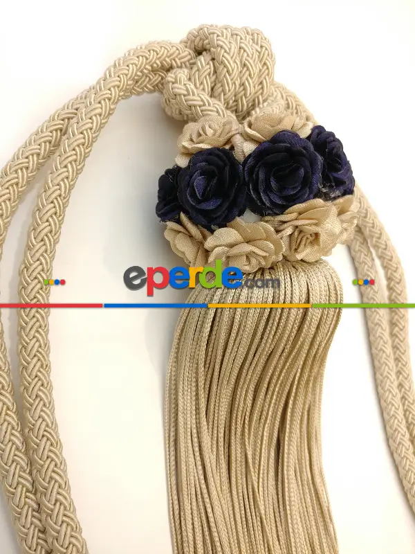 Bej Braçol Perde Bağı- Bej