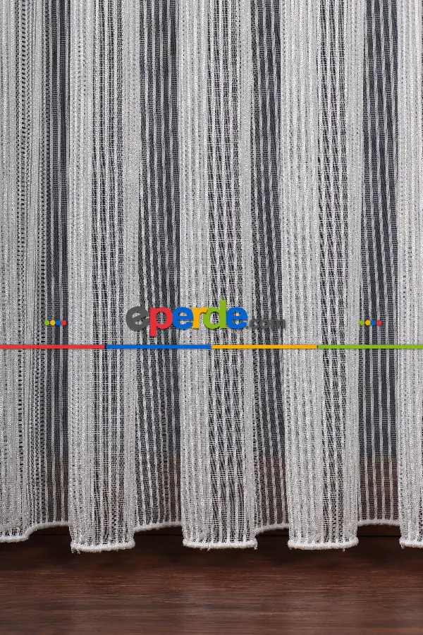 Simli Zincir Ip Düz Tül Perde Ütü Istemez