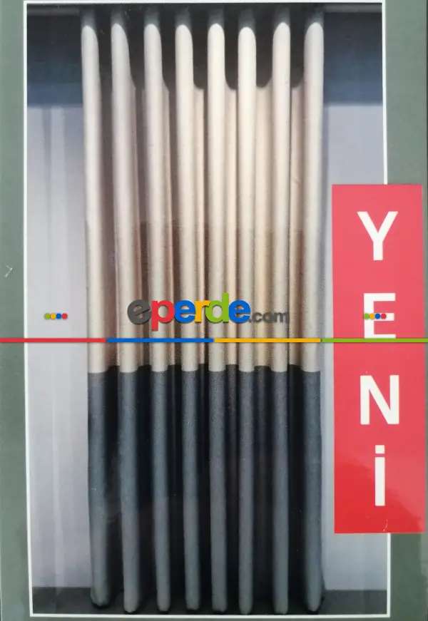 Haliç Keten Etek Pano Fon Perde - K.gri