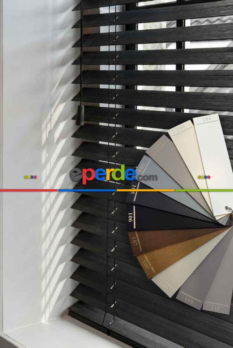 Mutfak - Gerçek Ahşap Jaluzi Perde - 9 Renk