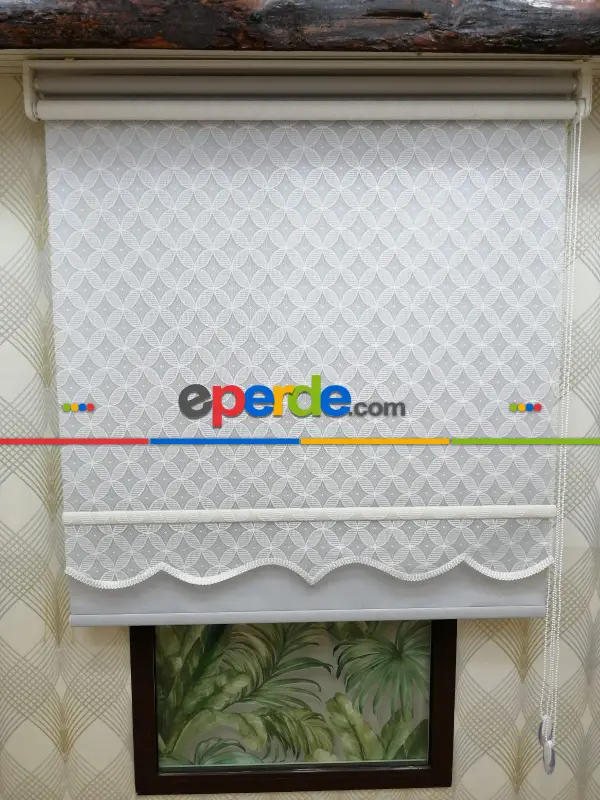 Çifli Sistem Tül Ve Stor Perde Bdz ( 803 )- Beyaz