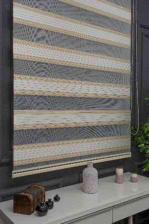 Bej Rengi Zebra Perde, Yüksek Kalite