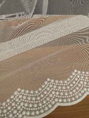 Aypeteks İnci Etek Ucu Desenli Nakışlı Greg Tül- Ekru - Roze Gold