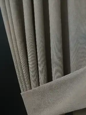 Taş Rengi Açık Gri Düz Pileli Fon Perde- Gri Açık-Taş Rengi 70cm X 260cm 