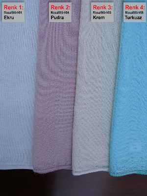 4 Farklı Renk - Trend Lüx Ütü İstemeyen Düz Desensiz Özel Organik Dokuma Tül Perde- Ekru