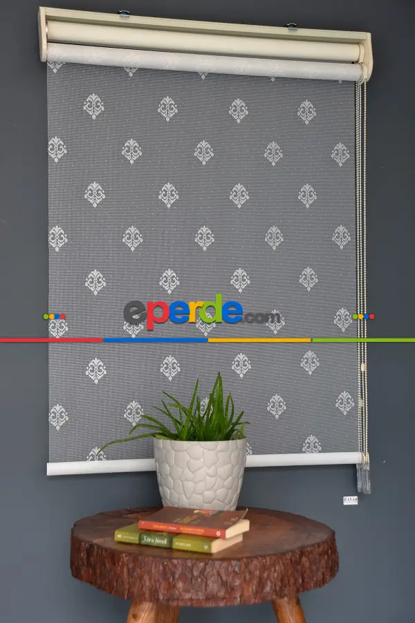 Halim Perdesan Dacuz-95 Beyaz Renk Etekli Veya Eteksiz Çift Mekanizmalı Tül Stor Perde