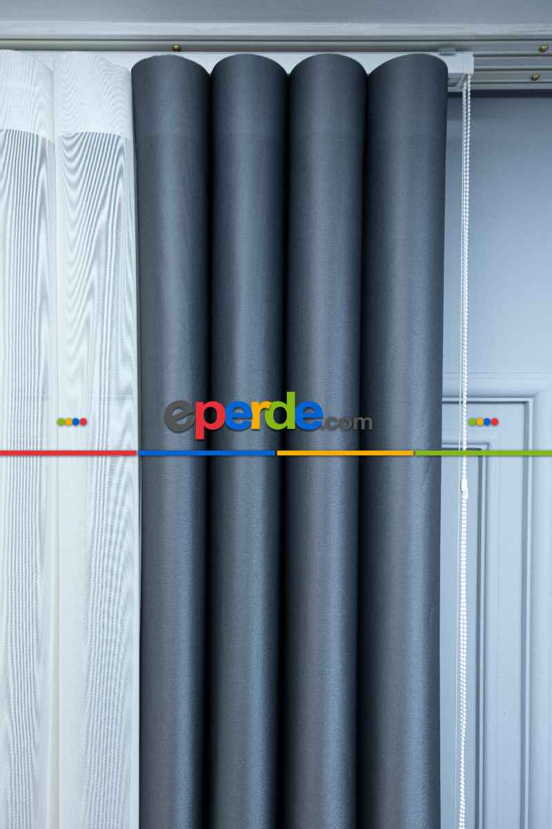 Lens Akıllı Dikey Tül Perde-14- Çok Renkli 2