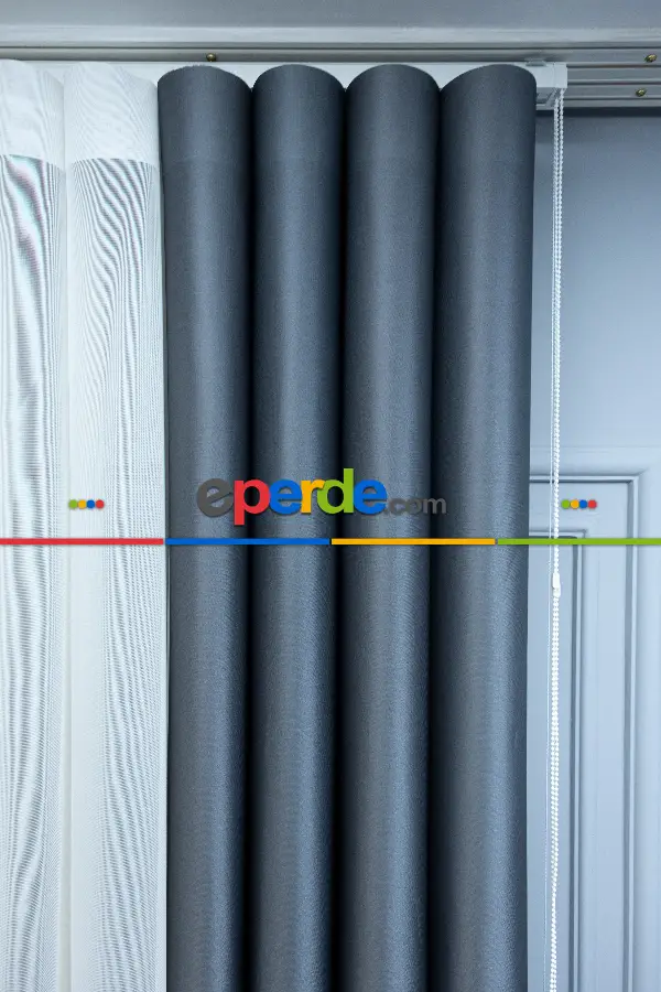 Lens Akıllı Dikey Tül Perde Bulut-14- Çok Renkli 2