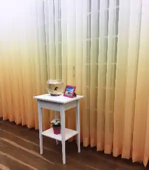 Kız Çocuk Odası Tül Perde- Sarı