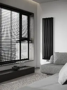 Mutfak 50 Mm Ahşap Görünümlü Kurdela Seçenekli Jaluzi Perde - Alev Almaz - Sudan Etkilenmez