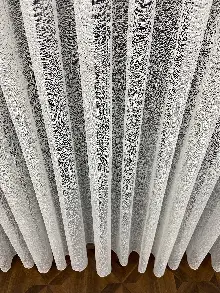 Fransız Dantel 2021 Tül Perde- Ekru