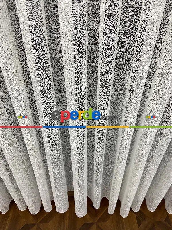 Mutfak - Fransız Dantel 2021 Tül Perde- Ekru