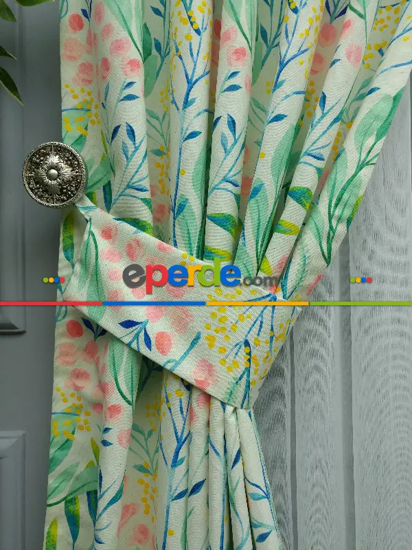 Mutfak Fon Perde- Yeşil