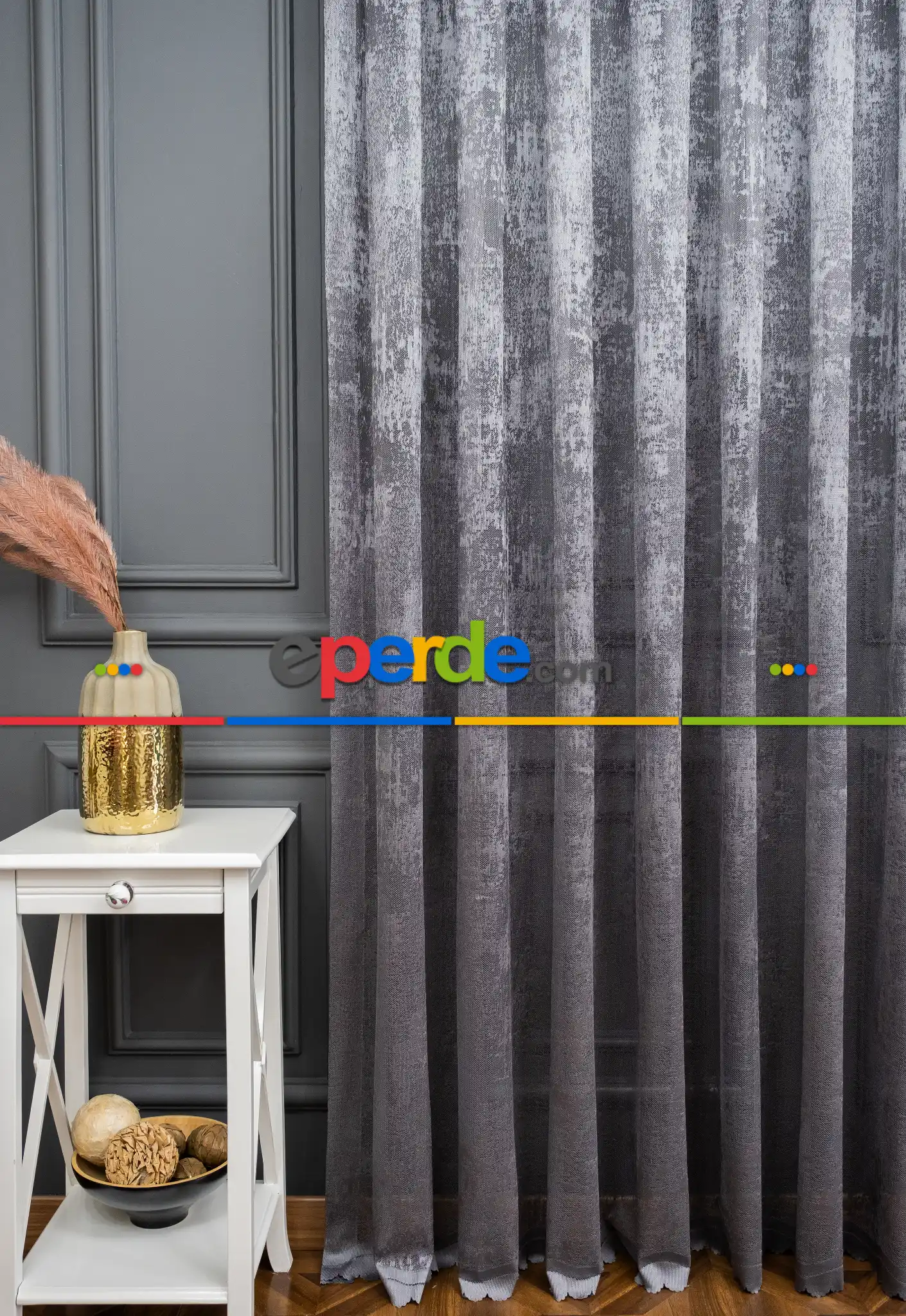 Bulut Tül Exculusive Micro Örgü Tül Perde Gri - Füme - Antrasit