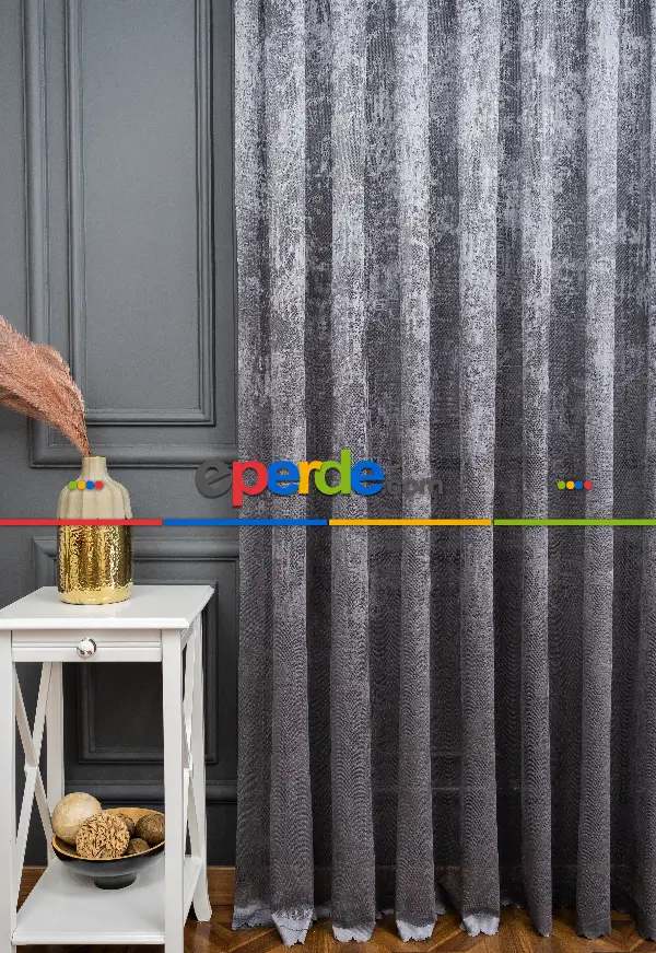 Bulut Tül Exculusive Micro Örgü Tül Perde Gri - Füme - Antrasit