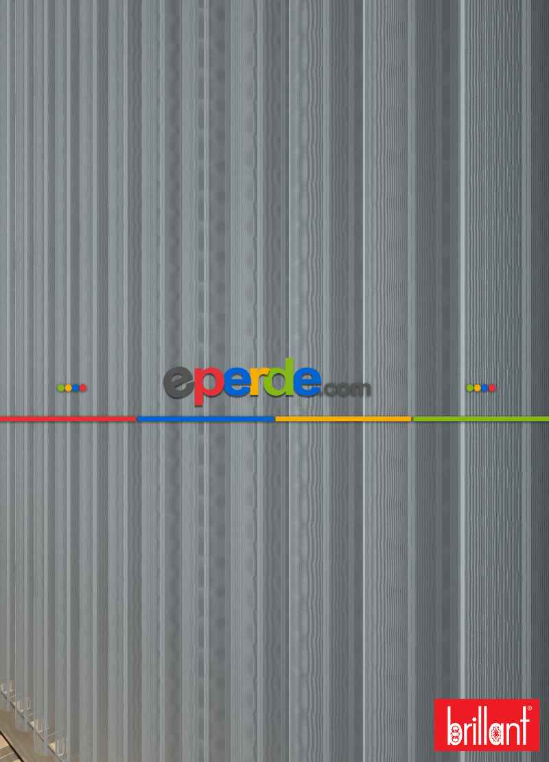 Brillant Akıllı Tül Perde Gri Renkli Tül Dikey Zebra Perde Düz 1. Kalite