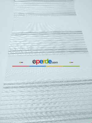 Pliseli Zebra Perde Gri Şeritli- Beyaz