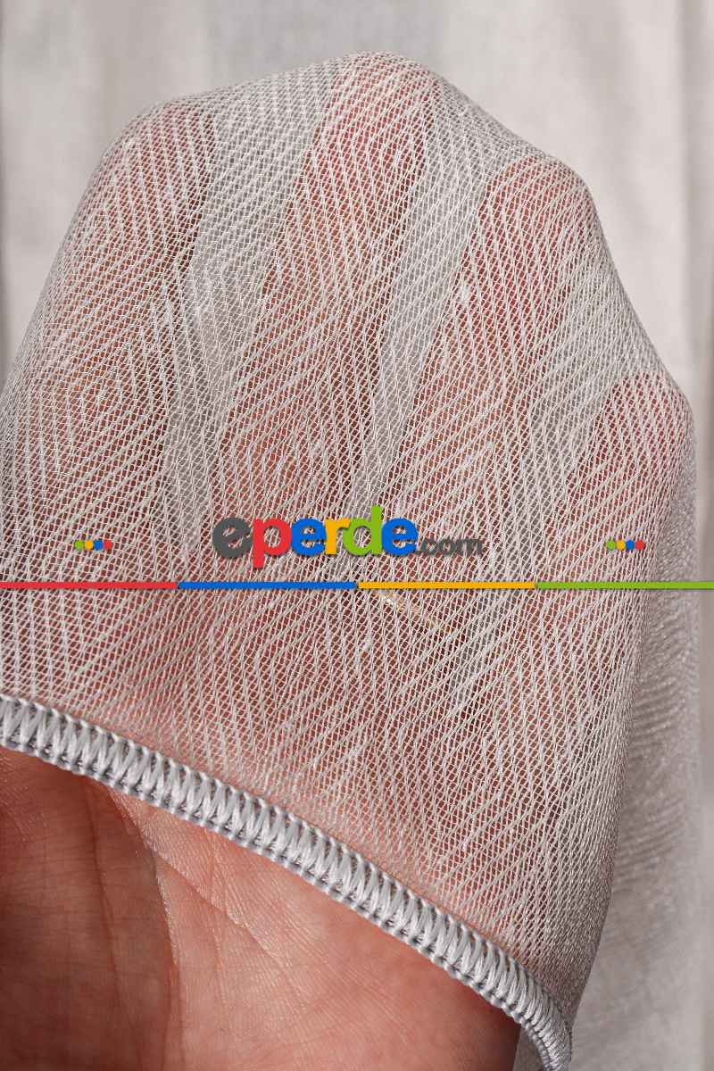 Salon Tül Perde - Balık Sırt Düz Tül Perde Ütü İstemez