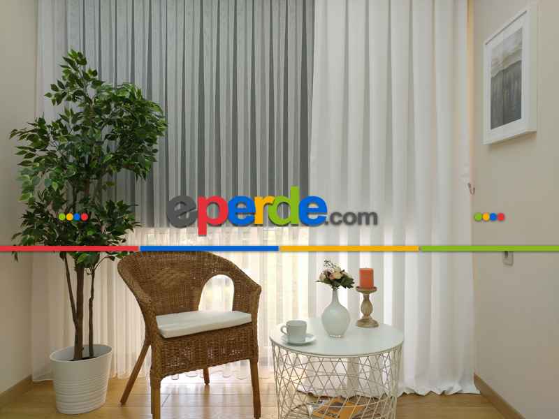 Soft Fon Perde- Beyaz