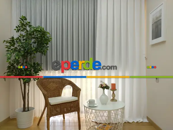 Soft Fon Perde- Beyaz