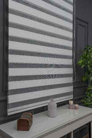 Zebra Perde - Düz Zebra Perde Kalın Dokulu