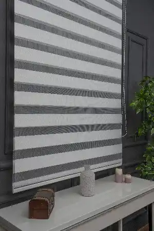 Zebra Perde - Düz Zebra Perde Kalın Dokulu