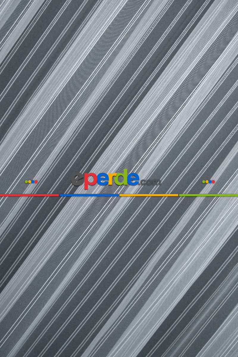 Brillant Gümüş Sim Çizgi Armür Tül Çizgili Tül