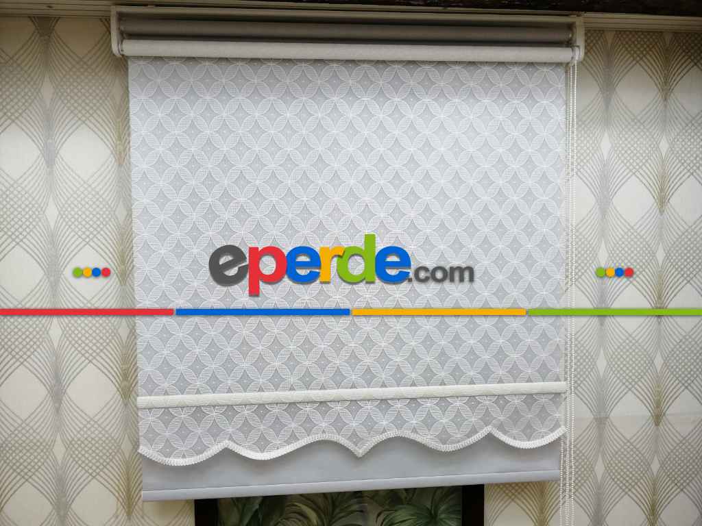 Çifli Sistem Tül Ve Stor Perde Bdz ( 803 )- Beyaz