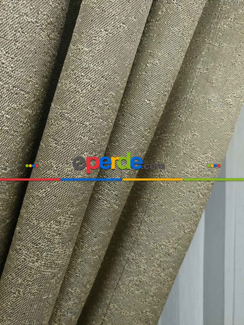 Bej Jakar Fon Perde (180)- Krem Koyu