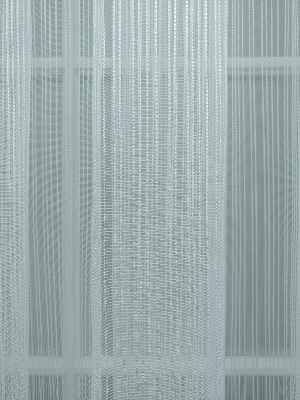 Ekru - Boyuna Çizgili İp Tül Perde- Ekru - Kurşunlu Tül