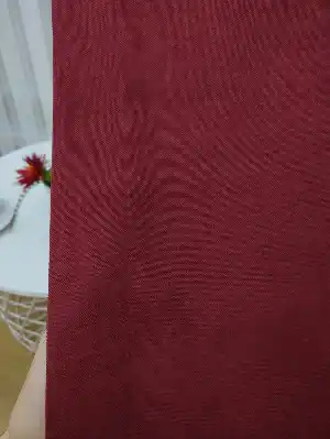 Bordo Düz Fon Perde- Bordo