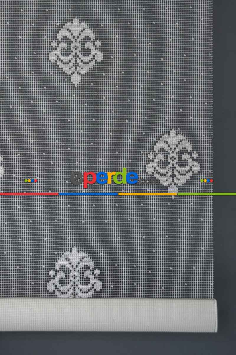 Halim Perdesan Dacuz-95 Beyaz Renk Etekli Veya Eteksiz Çift Mekanizmalı Tül Stor Perde