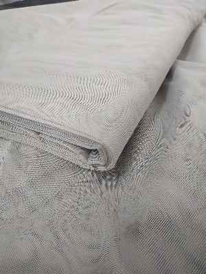 Oturma Odası - Modern Dökümlü Tül Perde - Açık Gri