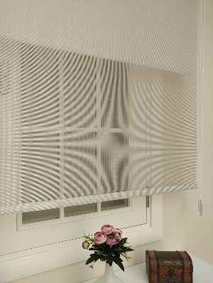 Oturma Odası - Bambu Tül Stor - Çiftli Sistem Tül Stor Perde (bamboo)- Bej