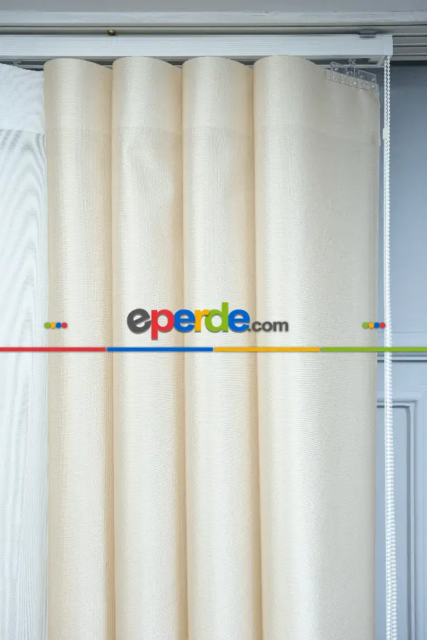 Yatak Odası - Lens Akıllı Dikey Tül Perde Versace-41- Çok Renkli 3