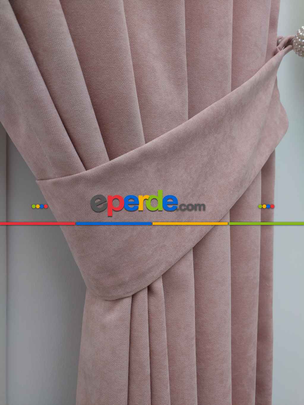 Pudra Pembe - Düz Fon Perde (180)- Pudra