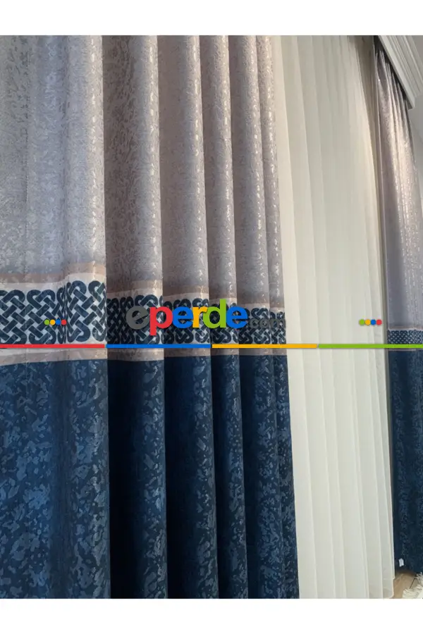 Yatak Odası - Brillant Perde Livabonarperde Yeni Tasarım Desen Renkl Fon Perde Yan Perde Kanat Perde