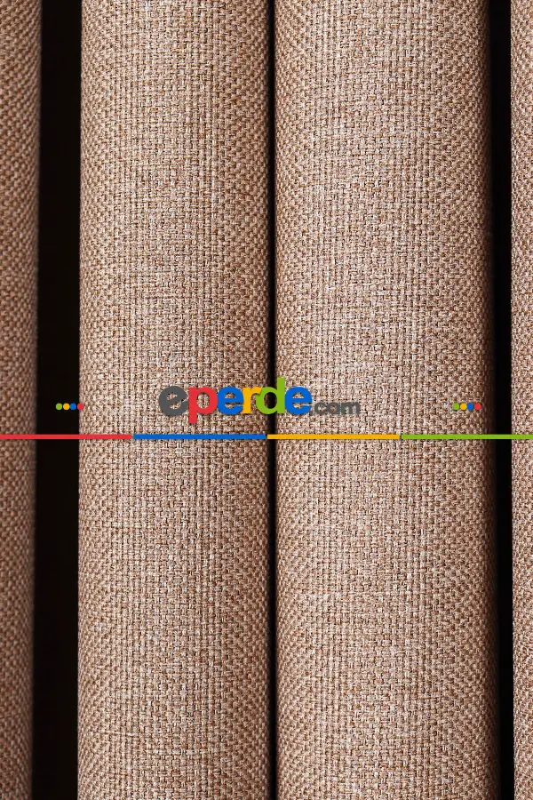 Yatak Odası - Vizon Keten Blackout 0 Karartma Fon Perde