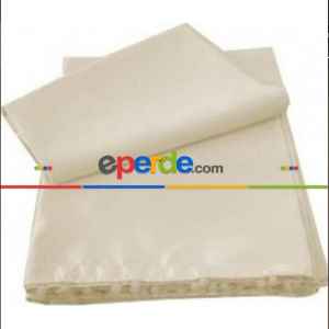 1. Kalite Saten Krem Uzun Güneşlik- Krem